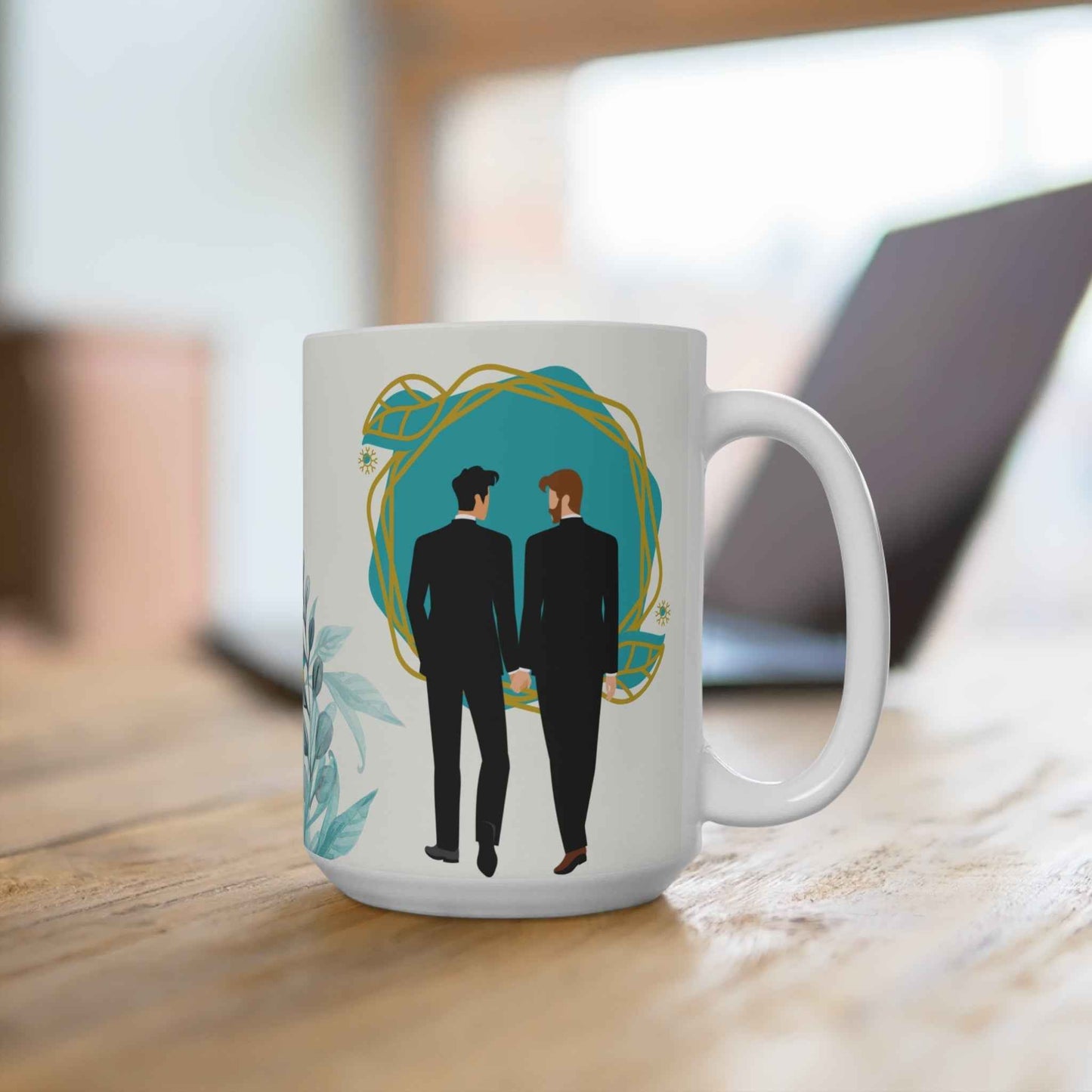 Mr. & Mr. Huwelijksmok – Liefdesvolle Cadeaumok (330 ml & 440 ml)