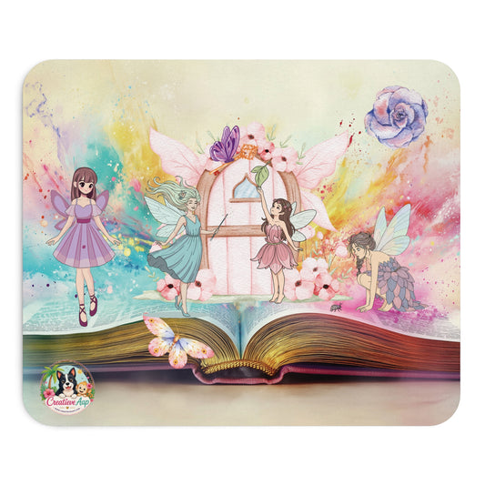 Fairytale Muismat | Fantasy Bureau Accessoire | Fairy Mousepad | Creatieve Aap