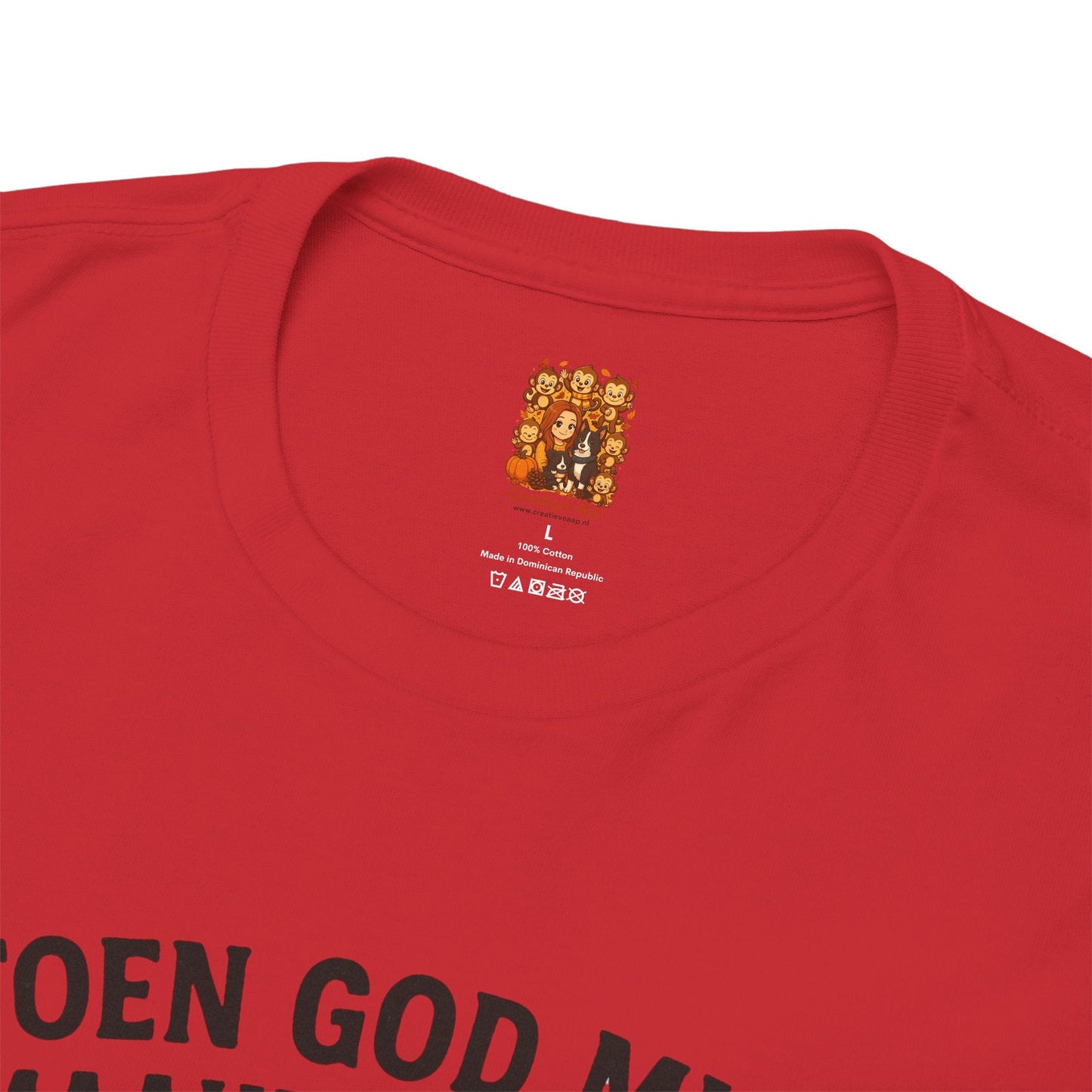humor shirt toen god mij maakten zei hij red nek brand Creatieve Aap binnenkant