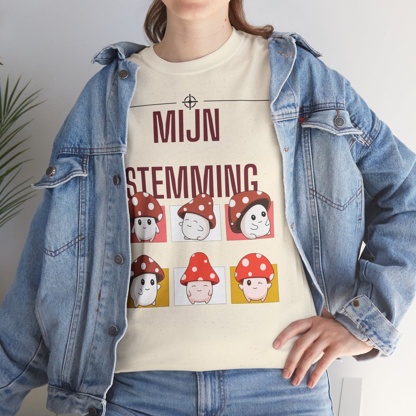 Mijn Stemming Herfst T-Shirt β Unisex Funny Paddenstoel Shirt | Enkelzijdig Bedrukt | Gildan 5000