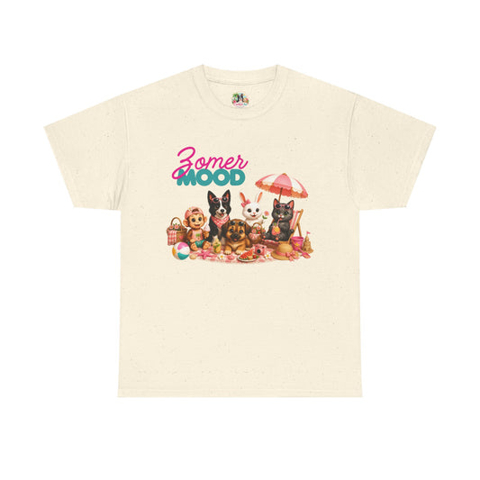 Zomer Mood T-Shirt Volwassenen – Creatieve Aap Karakters Shirt | Kawaii Zomer Shirt