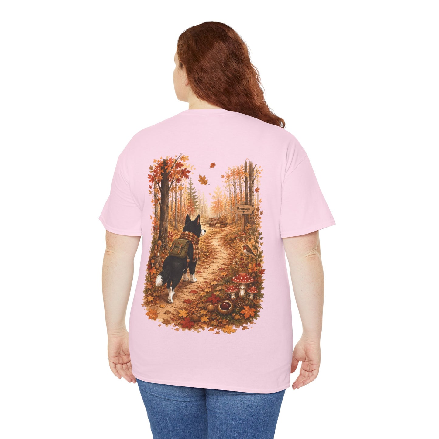 Nikita Forest Mood Herfst T-Shirt β Unisex Dubbelzijdig Bedrukt | Herfst Wandeling Shirt | Gildan 5000
