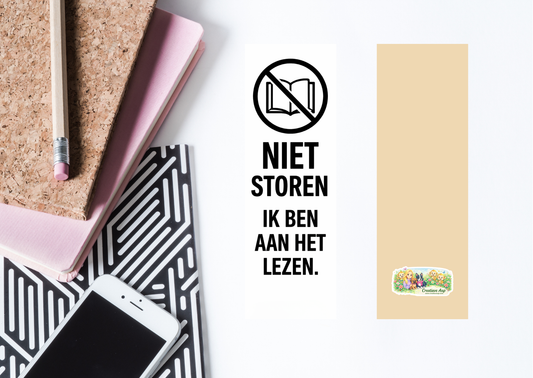 Boekenlegger Niet Storen โ Ik ben aan het lezen | Boekenweek 2026