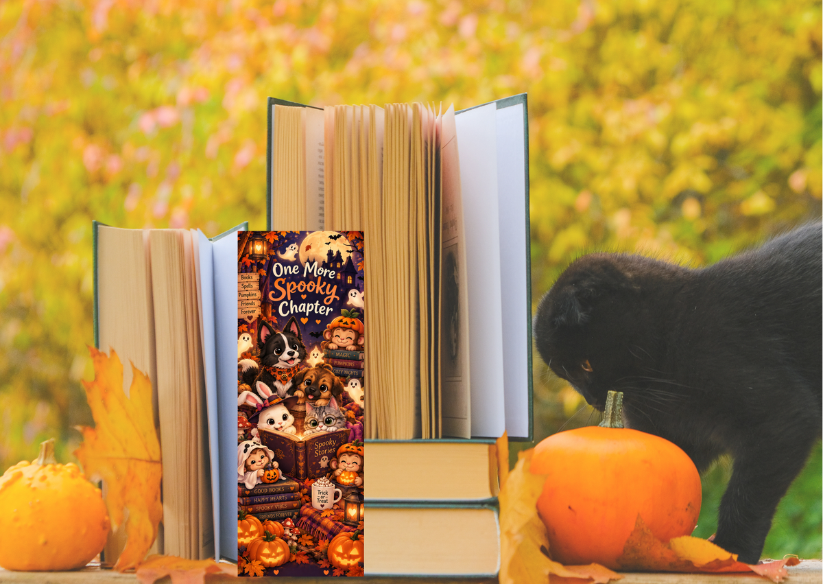 Halloween Boekenlegger – One More Spooky Chapter | Creatieve Aap 5,5 x 15 cm