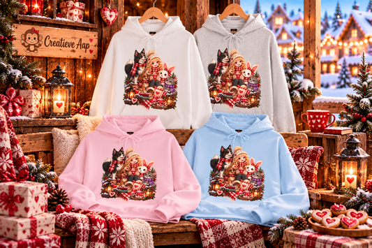 Midwinter Village – Wintergezelligheid | Unisex Hoodie