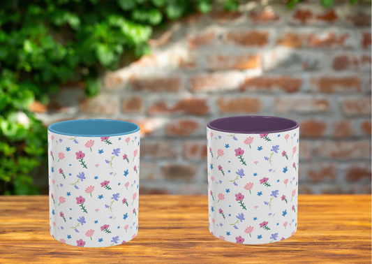 Fleurige Bloemen Mok – Lente Design | Keramische Beker 330 ml
