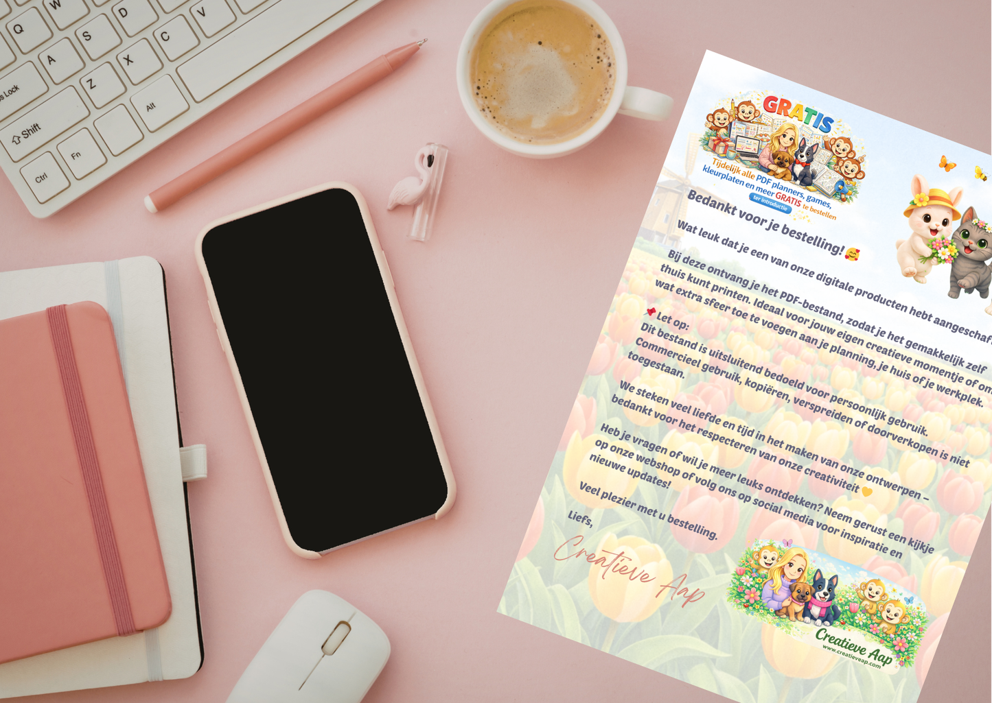 Mei Planner Set 2026 PDF Download β Dagelijkse Planner, Maandkalender & Slaap Tracker | Creatieve Aap