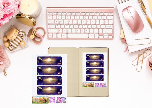 Ruimte Label Stickers β Beschrijfbare Planner Etiketten β Vinyl Matte Stickers β A6 & A5