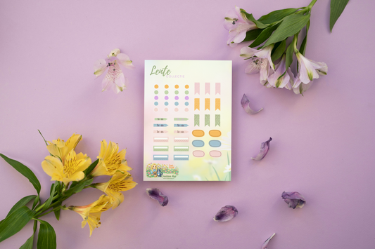 Planner Stickers Accessoires – Lente Collectie 2026 | Pastel Basics