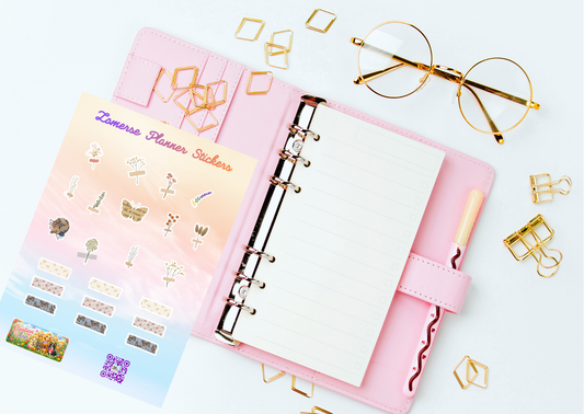 Vintage Zomer Planner Stickers | Bloemen Stickers | Journaling Stickers | A6 & A5 Vinyl Sticker Sheet