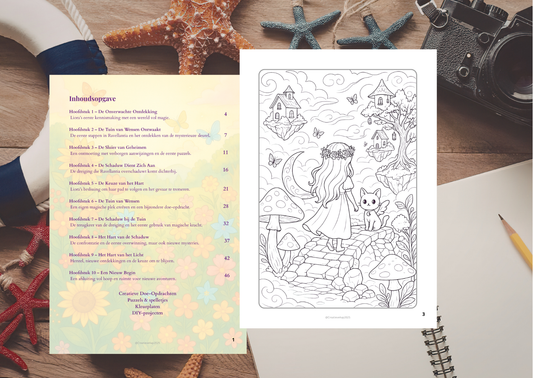 Zomerlicht & Maandromen PDF – Fantasy Doe-Boek – Lezen, Kleuren & Spel