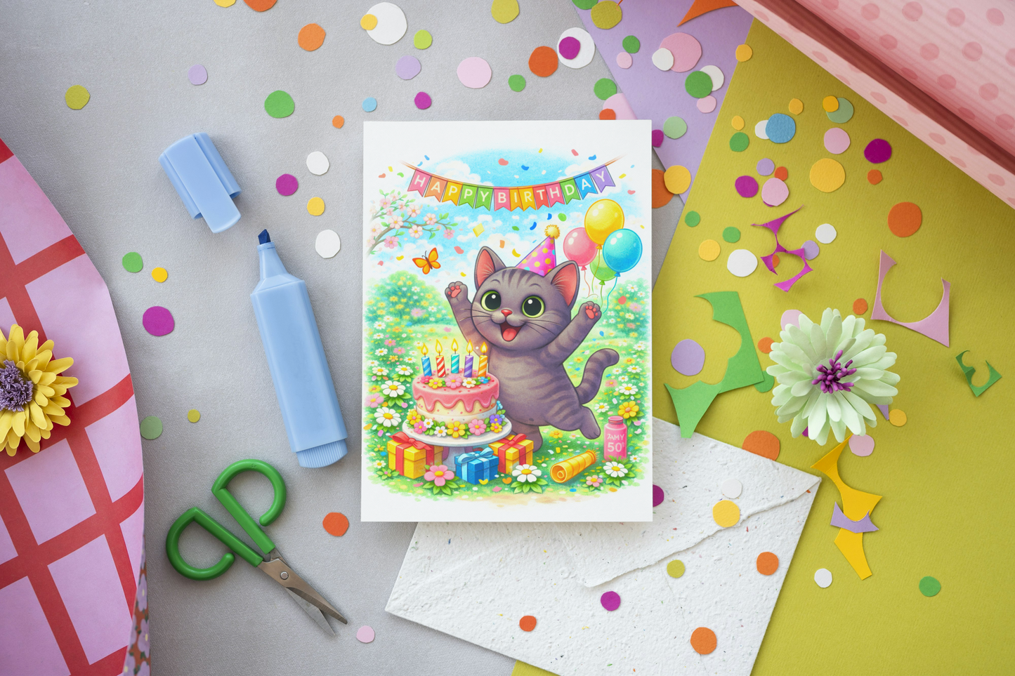 Shelby Verjaardagskaart – Happy Birthday | Lente 2026