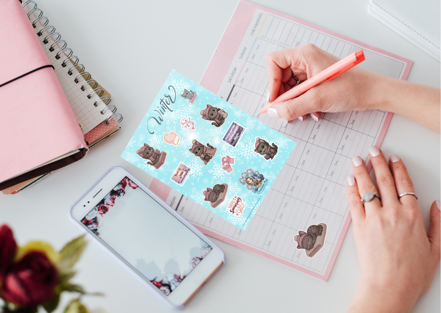 ❄️ Winter Planner Stickers – Shelby Collectie
