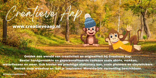 Ontdek-de-Magie-van-Handgemaakte-Vinyl-Planner-Stickers-met-Eigen-Designs Creatieve Aap