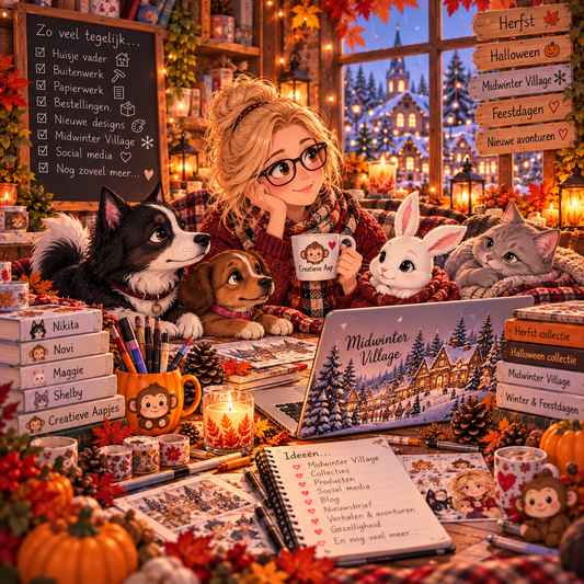 Van chaos in mijn hoofd naar de warme wereld van Midwinter Village 🍂❄️