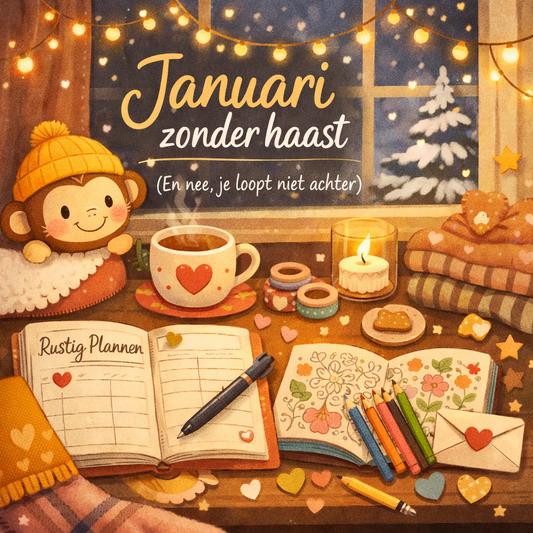 Januari zonder haast (en nee, je loopt niet achter)
