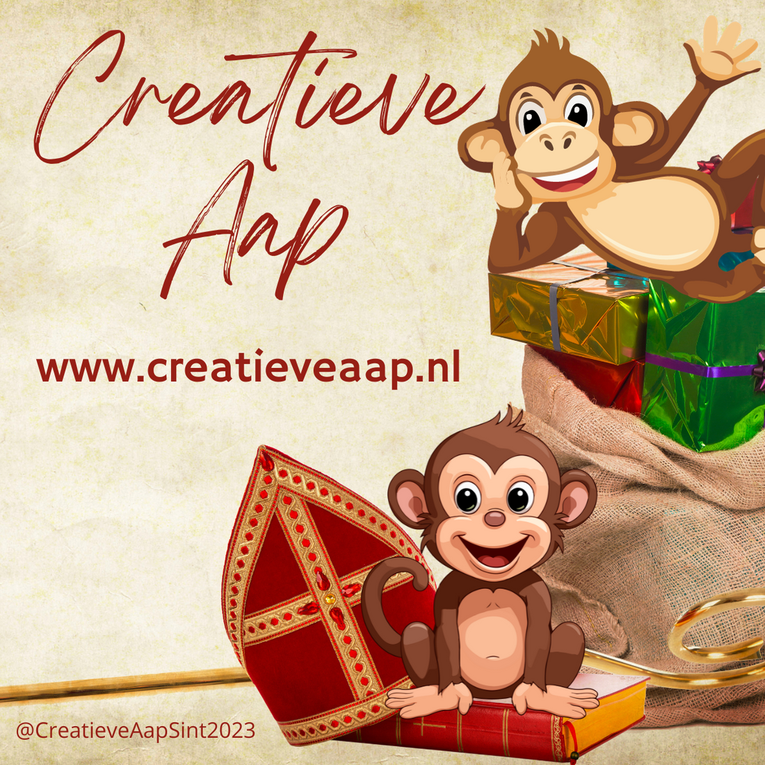 Dag-1-van-de-Kerst-Adventkalender-Verspreid-Liefde-en-Vriendelijkheid Creatieve Aap
