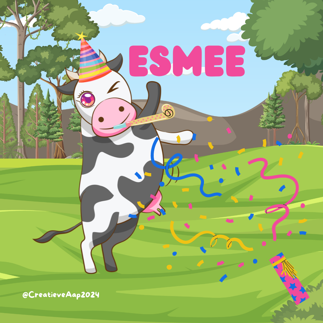 Hallo-allemaal-Het-is-Koe-Esmee-hier Creatieve Aap