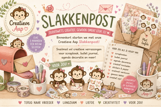 🐌💌 Slakkenpost van Creatieve Aap: ouderwets creatief, gewoon omdat het leuk is!