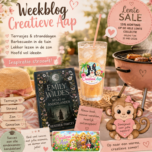 Zon, inspiratie en een hoofd vol ideeën ☀️📚🐒