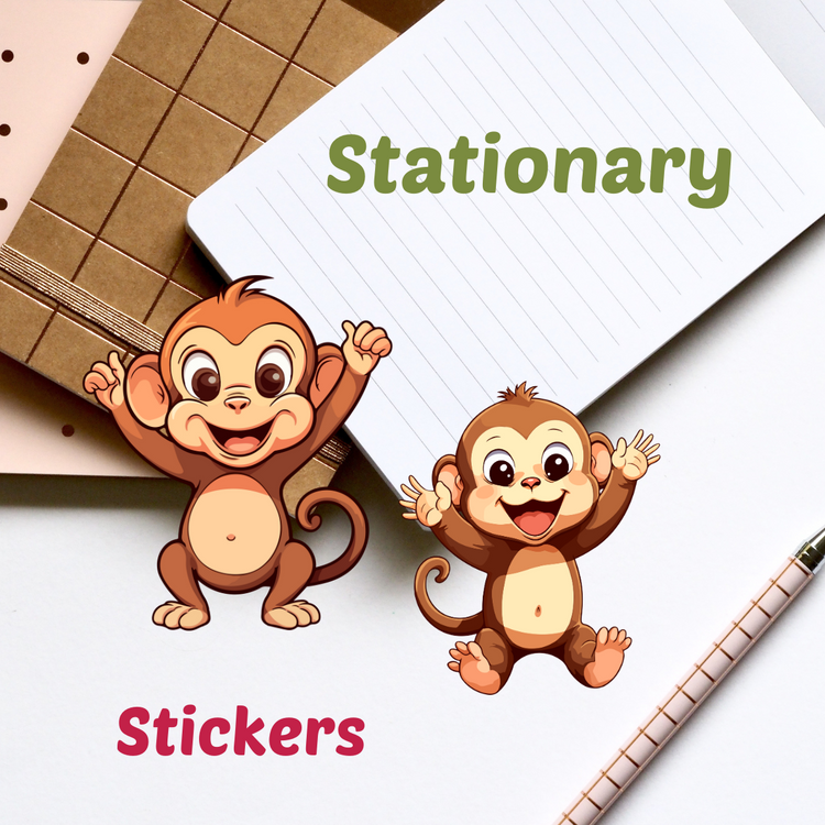 Stickers Creatieve Aap