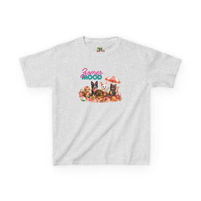 Zomer Mood Kinder T-Shirt – Creatieve Aap Karakters Zomer Shirt voor Kinderen