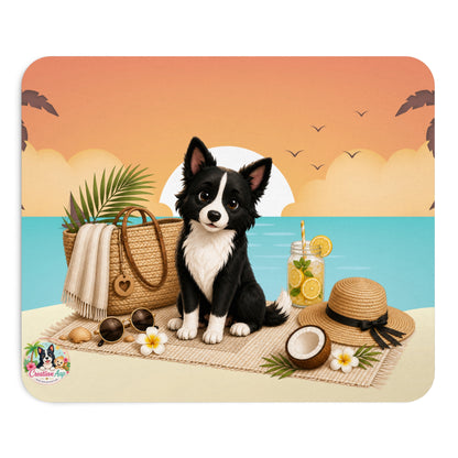 Nikita Sunset Beach Muismat | Zomer Mousepad | Hond Bureau Accessoire | Creatieve Aap