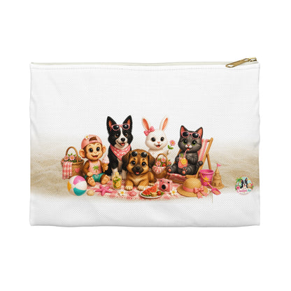 Zomer Mood Opberg Etui – Zomer Make-up Tas met Creatieve Aap Karakters