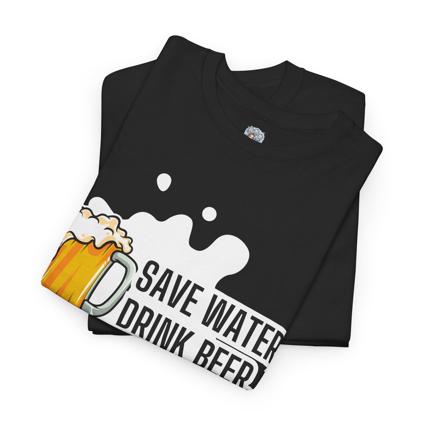 Unisex Unisex Heavy Cotton Tee – Save Water, Drink Beer