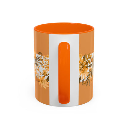 Herfst Pompoen Mok 330 ml | Keramische Koffie- en Theemok | Pompoen & Bloemen Design | Herfst Collectie 2026