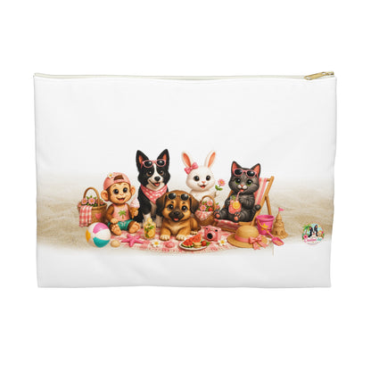 Zomer Mood Opberg Etui – Zomer Make-up Tas met Creatieve Aap Karakters