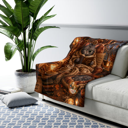 Shelby Reading Corner Sherpa Fleece Blanket | Herfst 2026 | Creatieve Aap