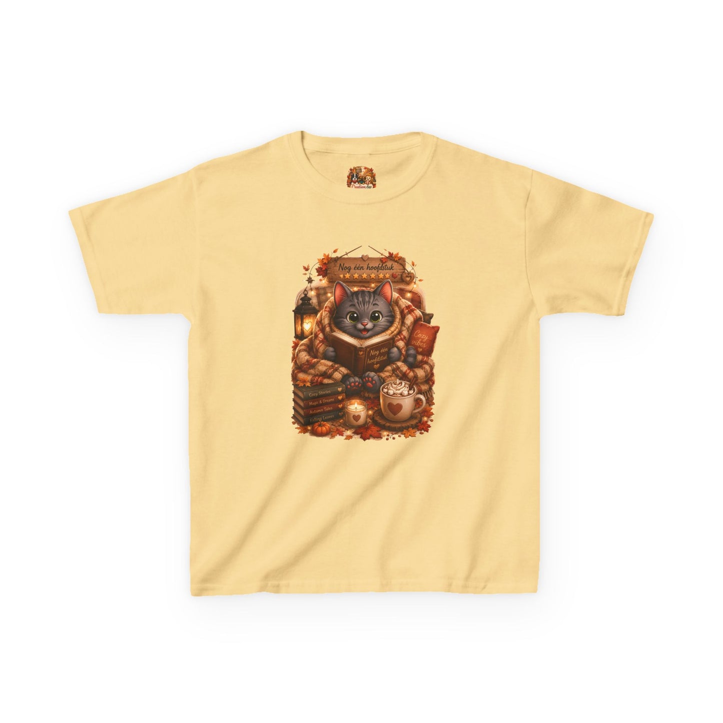 Shelby – Nog Eén Hoofdstuk Kinder T-shirt | Herfst 2026 | Creatieve Aap