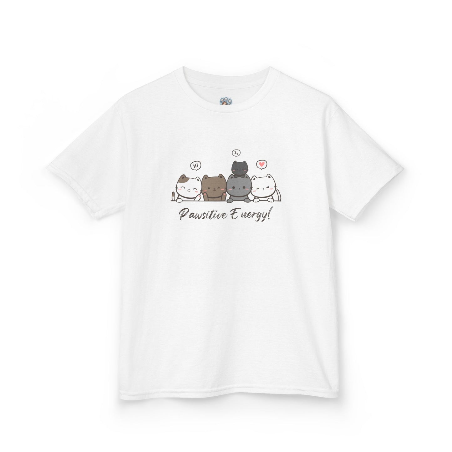 Kinder T-shirt – Pawsitive Energy!