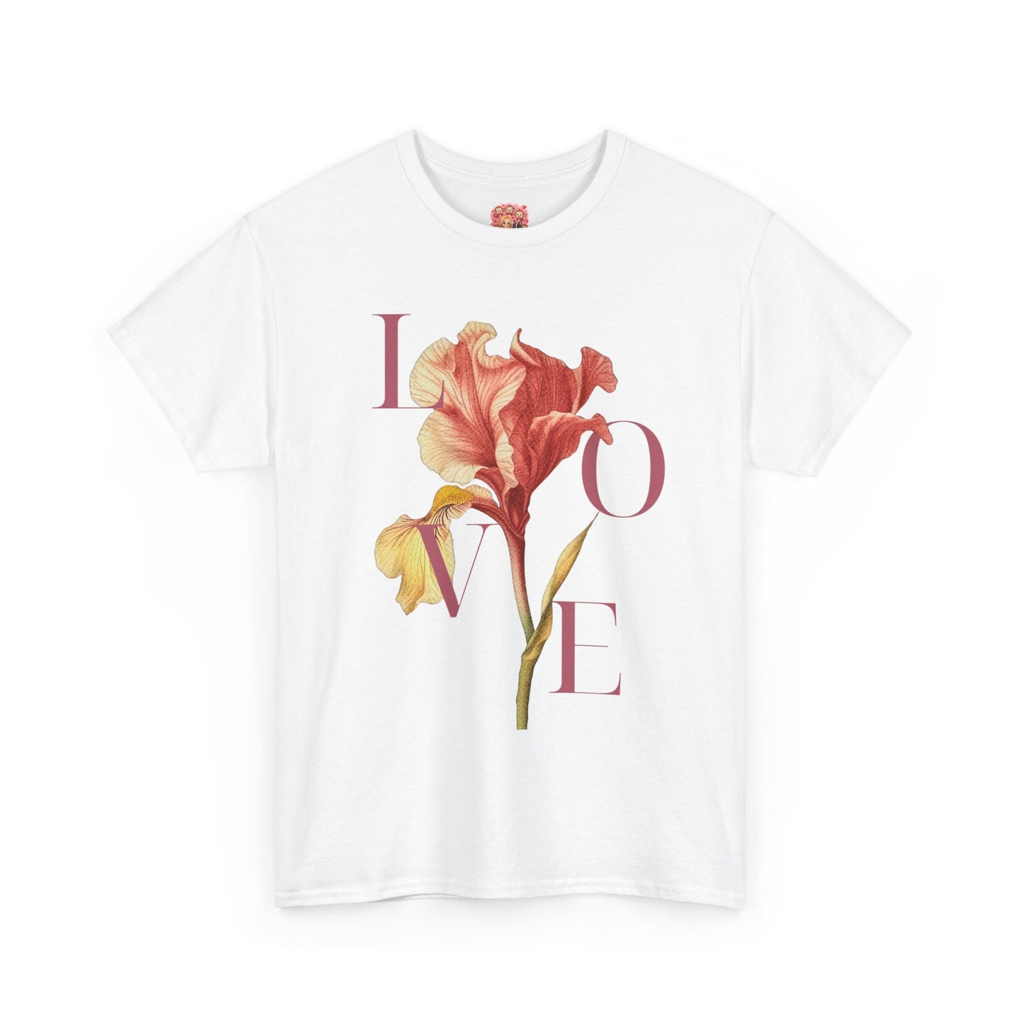 Valentijn Shirt LOVE Flower – Unisex T-Shirt Adult | Gildan 5000 | Valentijn 2026