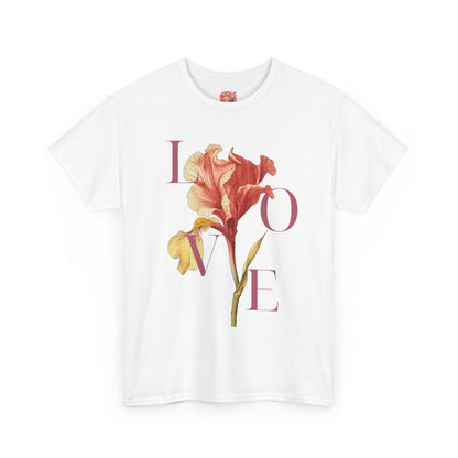 Valentijn Shirt LOVE Flower – Unisex T-Shirt Adult | Gildan 5000 | Valentijn 2026