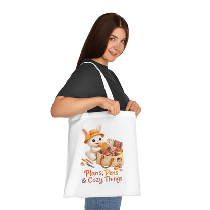 Maggie – Plans, Pens & Cozy Things Totebag | 100% Katoen | Herfstcollectie 2026