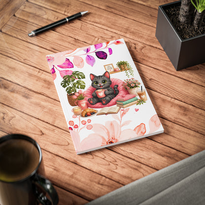 Cozy Shelby Notebook A5 | Bullet Journal | Dagboek | Katten Schrift | Creatieve Aap