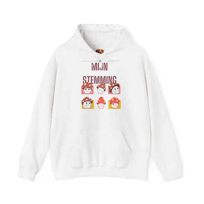 Mijn Stemming Hoodie – Unisex Herfst Hoodie | Kawaii Paddenstoel Hoodie | Gildan 18500
