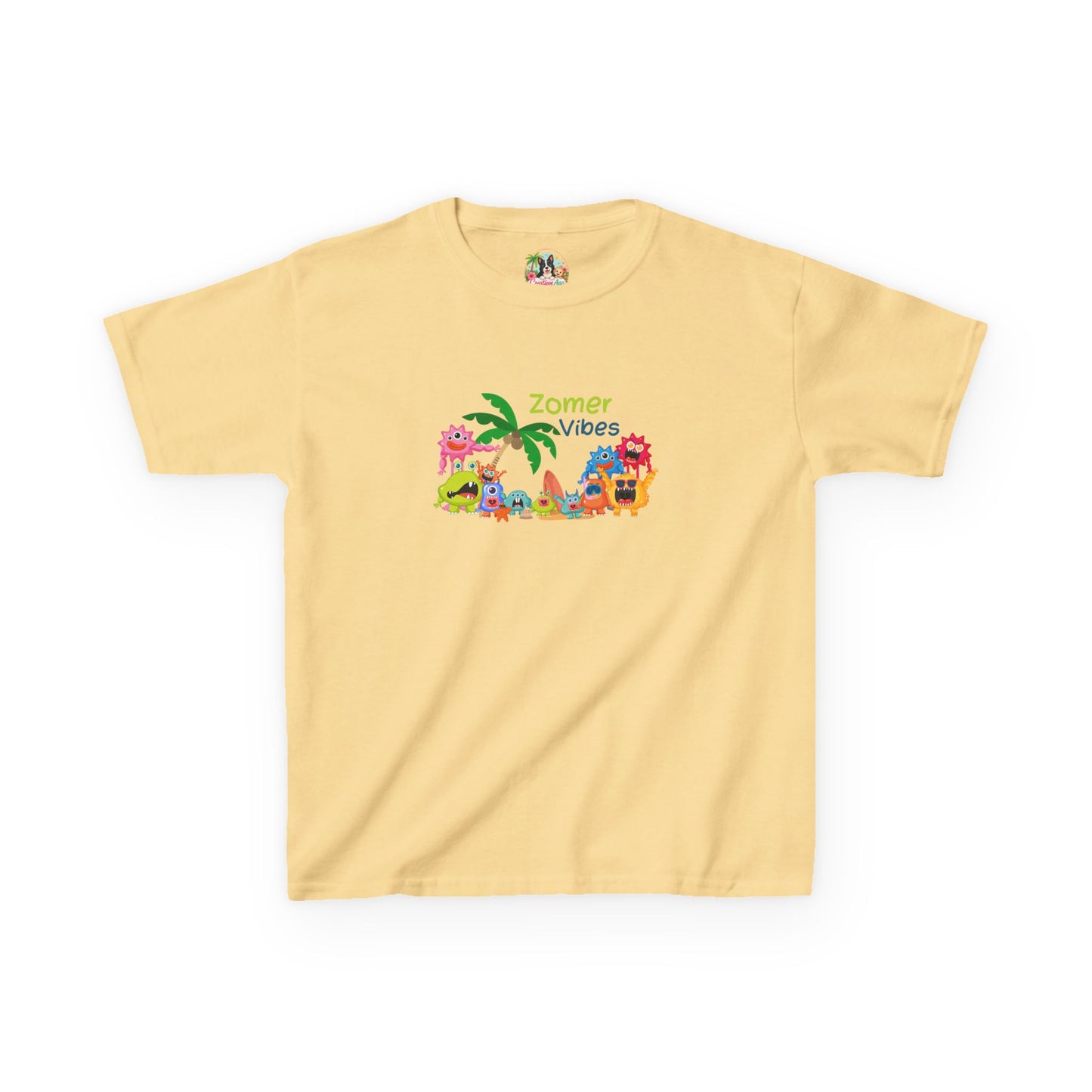 Zomer Monsters Kinder T-Shirt – Vrolijk Zomer Vibes Shirt voor Kinderen | Creatieve Aap