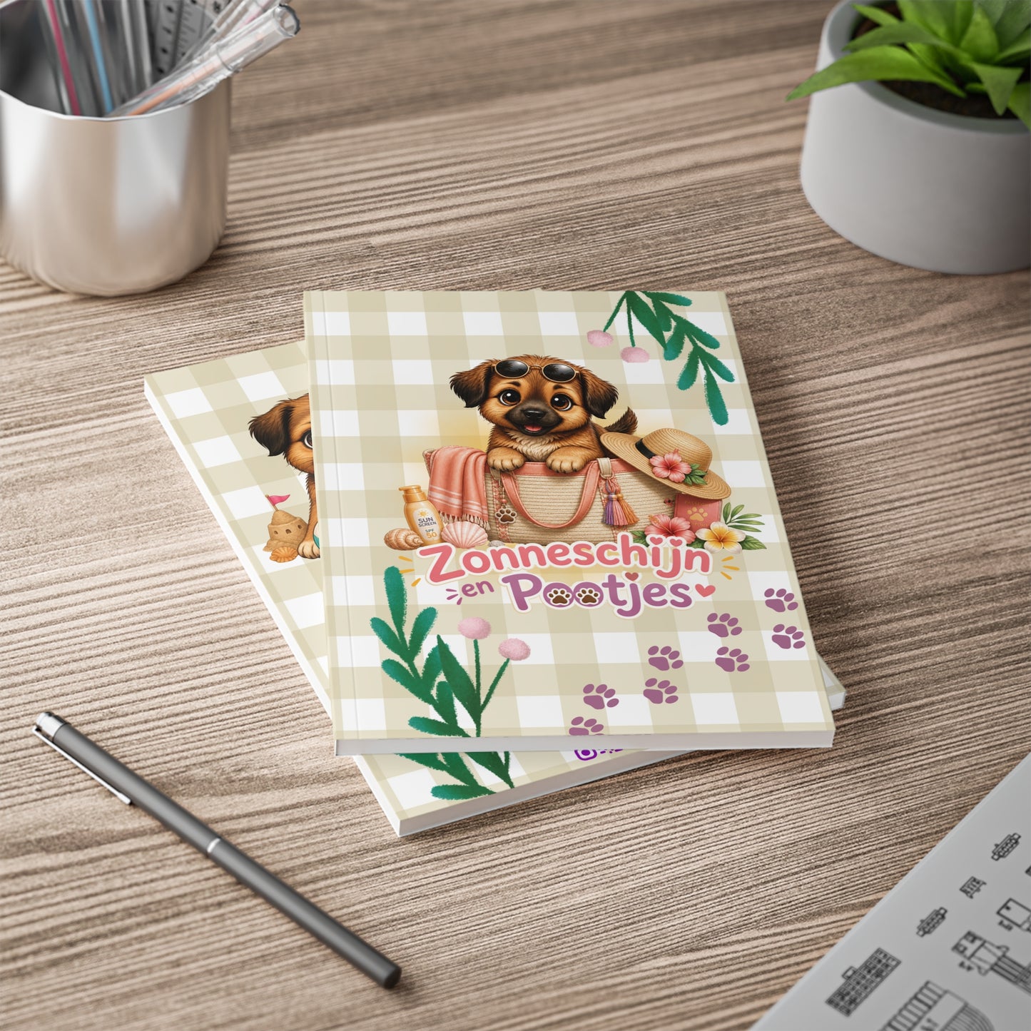 Zonneschijn en Pootjes Novi Notebook A5 | Bullet Journal | Dagboek | Schrift | Creatieve Aap