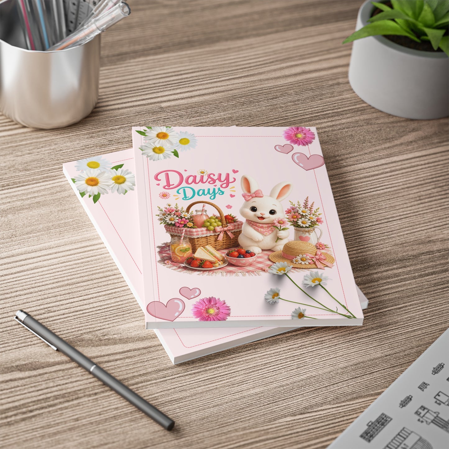 Maggie Daisy Days Notebook A5 | Bullet Journal | Dagboek | Konijnen Schrift | Creatieve Aap