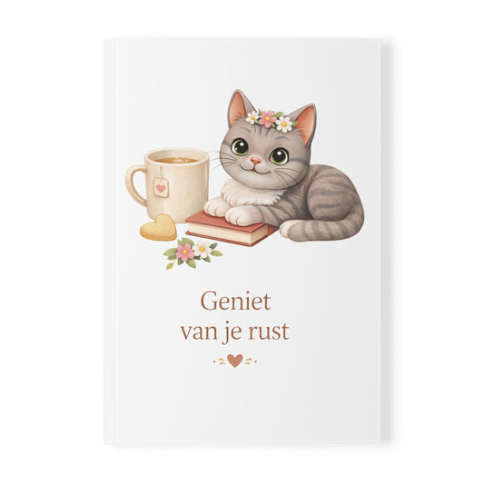 Shelby Moederdag Notitieboek A5 – Geniet van je Rust – Kawaii Notebook Cadeau
