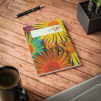 Fleurige Bloemen Notebook A5 | Bullet Journal | Dagboek | Schrift | Creatieve Aap