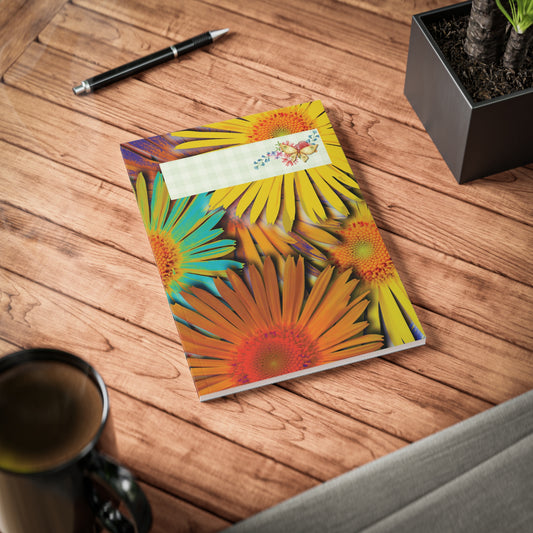 Fleurige Bloemen Notebook A5 | Bullet Journal | Dagboek | Schrift | Creatieve Aap