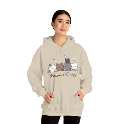 Unisex Heavy Blend™ Hooded Sweatshirt – Pawsitive Energy Hoodie