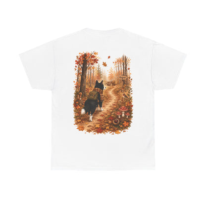 Nikita Forest Mood Herfst T-Shirt – Unisex Dubbelzijdig Bedrukt | Herfst Wandeling Shirt | Gildan 5000