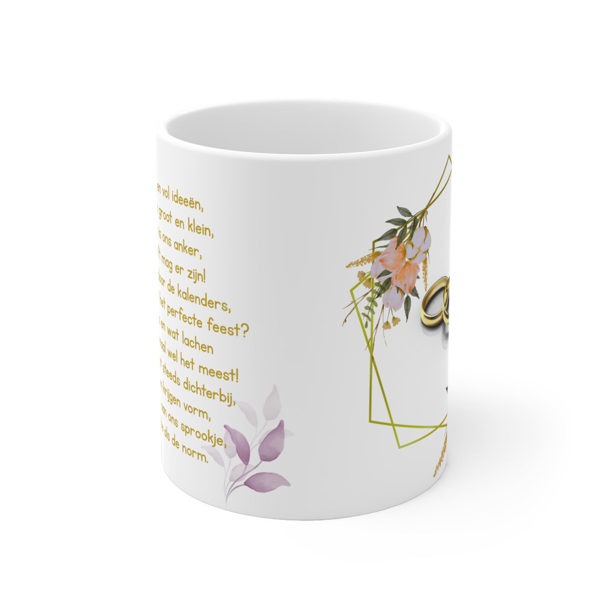 Verloving & Bruiloft Plannen Mok – Romantische Tekst – 325 ml & 440 ml Printify