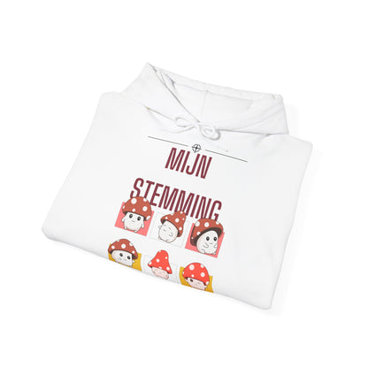Mijn Stemming Hoodie – Unisex Herfst Hoodie | Kawaii Paddenstoel Hoodie | Gildan 18500