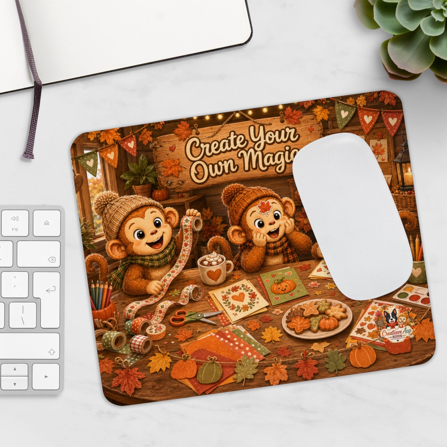 Creatieve Aapjes Creatieve Herfsttafel Muismat | Create Your Own Magic | Herfstcollectie 2026